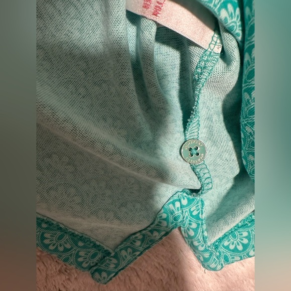 Magnolia Lane Collection Green Teal Sleeveless Masters Golf Polo Shirt - Picture 8 of 11